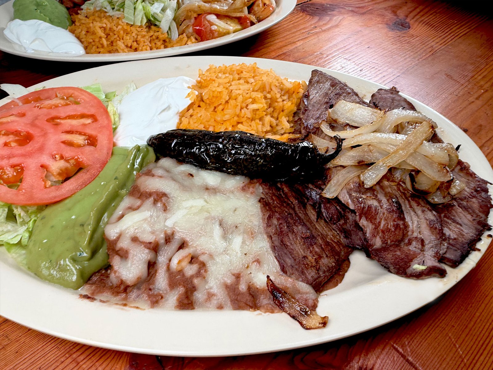 Asada Plate — authentic Mexican food at Los Periquitos Market and Taqueria Santa Cruz CA